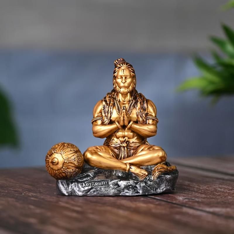 Divine Hanuman Ji murti made of premium resin material – Cristalwear decor