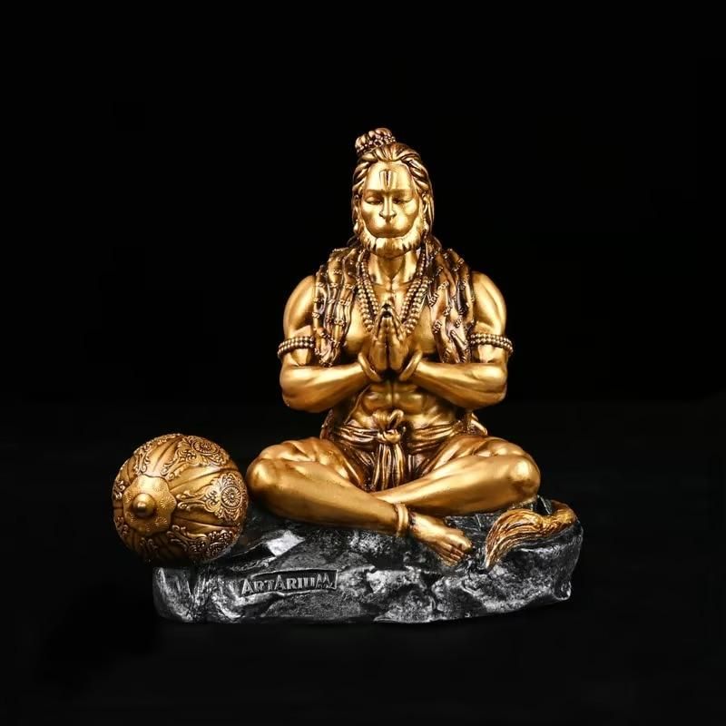 Mahabali Lord Hanuman Ji Statue by Cristalwear – handcrafted resin idol for home temple